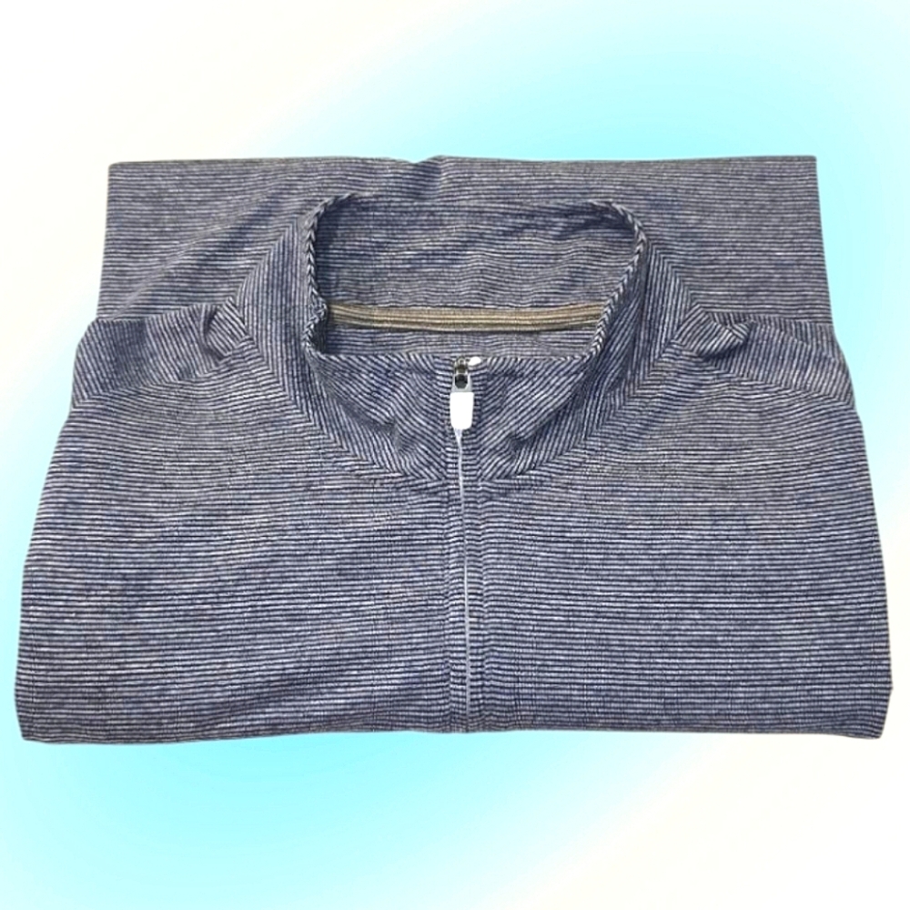 Johnnie-O Vaughn Striped Performance 1/4 Zip Pullover